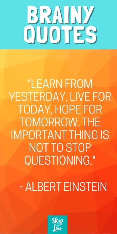 Over 101 of the Best Brainy Quotes .